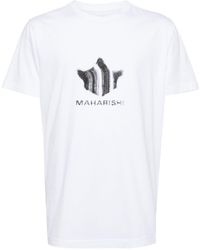 Maharishi - Brushstroke Temple Organic-cotton T-shirt - Lyst