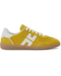 Elisabetta Franchi - Logo-Detail Leather Sneakers - Lyst