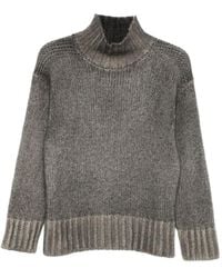 Avant Toi - Gerippter Pullover Mit Stehkragen - Lyst