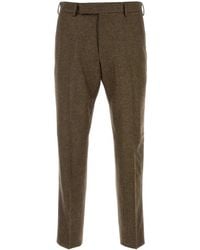 PT Torino - Pressed-Crease Tapered Trousers - Lyst