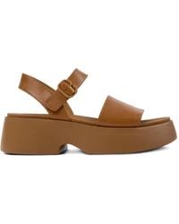 Camper - Tasha Buckle Leather Sandals - Lyst