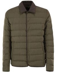 Herno - Quilted Shirt-Collar Padded Jacket - Lyst