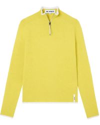 Sunnei - Top Con Media Cremallera Y Manga Larga - Lyst