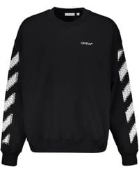 Off-White c/o Virgil Abloh - Diagonal-Stripes Crew-Neck Sweatshirt - Lyst