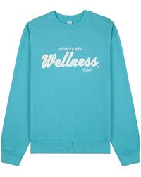 Sporty & Rich - Draft ロゴ スウェットシャツ - Lyst