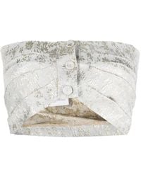 Philosophy Di Lorenzo Serafini - Cropped-Top Mit Jacquardmuster - Lyst
