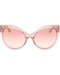 GUESS EYEWEAR - Monogram-Pattern Cat-Eye Sunglasses - Lyst