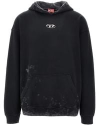 DIESEL - Felpa S-Boxt-Hood-T10 Con Cappuccio - Lyst