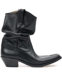 Maison Margiela - Tabi Western Leather Ankle Boots - Lyst