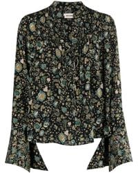 Zadig & Voltaire - Taika Bali Floral-print Silk Blouse - Lyst