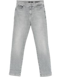 7 For All Mankind - Vaqueros skinny de talle medio - Lyst
