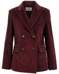 Weekend by Maxmara - Cotton Corduroy Velvet Blazer - Lyst