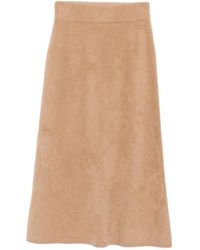 Lisa Yang - Asta Elasticated-Waistband Midi Skirt - Lyst