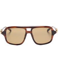 Gucci - Pilot-Frame Horsebit-Detail Sunglasses - Lyst