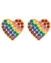 Kate Spade - Pendientes Con Diseño De Corazón - Lyst