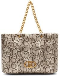 Liu Jo - Bolso shopper con efecto de piel de serpiente - Lyst