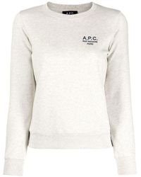 A.P.C. - Skye Logo-embroidered Sweatshirt - Lyst