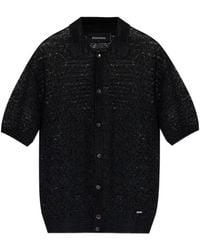 DSquared² - Button-Up Open-Knit Shirt - Lyst