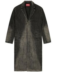DIESEL - Single-Breasted Coat - Lyst