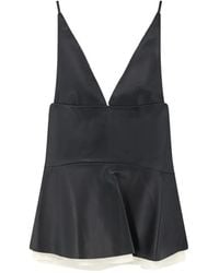 LAMRONS - V-Neck Top - Lyst