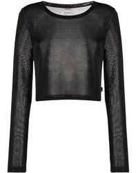 Woolrich - Cropped Crew-Neck Jumper - Lyst