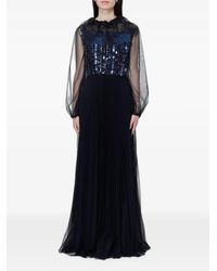 Fabiana Filippi - Sequin-Embellished Pleated Maxi Dress - Lyst