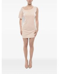 DSquared² - One-Shoulder Tie-Belt Mini Dress - Lyst