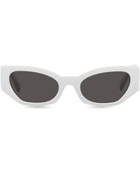 Dolce & Gabbana - Cat-eye Frame Logo-print Sunglasses - Lyst