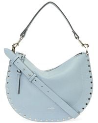 Isabel Marant - Oskan Soft Zip Leather Crossbody Bag - Lyst