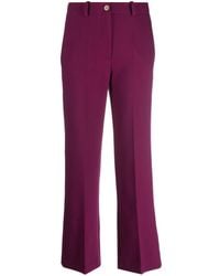 Alysi - High-Waist-Hose Mit Geradem Bein - Lyst