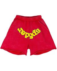 Sp5der - Logo-Print Track Shorts - Lyst