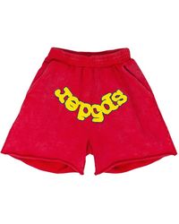 Sp5der - Logo-Print Track Shorts - Lyst