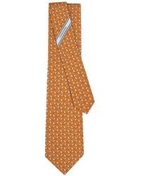 Ferragamo - Baby-Elephant-Print Silk Tie - Lyst