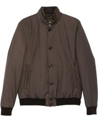 Moorer - Janos-Pum Button-Fastening Ribbed-Cuff Bomber Jacket - Lyst