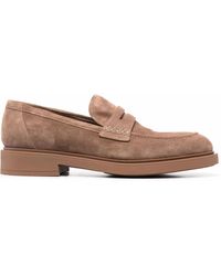 Gianvito Rossi - Harris Penny-Slot Loafers - Lyst