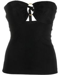Tom Ford - Ring-Detail Strapless Knit Top - Lyst