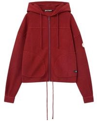 Palm Angels - Palm Tree Zip Loose Hoodie - Lyst