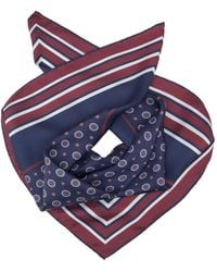 Elizabetta - Aldo Medallion-Print Striped-Border Scarf - Lyst