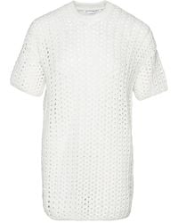 Jil Sander - Crochet-Knit T-Shirt - Lyst