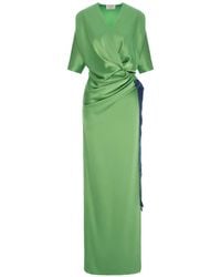 V:PM ATELIER - Samantha Draped Maxi Dress - Lyst
