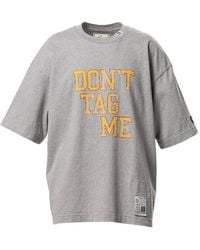 Maison Mihara Yasuhiro - Don'T Tag Me Drop-Shoulder T-Shirt - Lyst