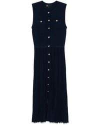 Maje - Knitted Midi Dress - Lyst