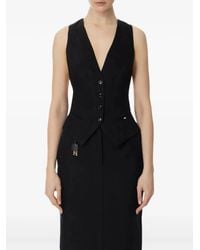 Elisabetta Franchi - Button-Fastening Sleeveless Waistcoat - Lyst
