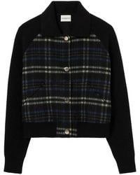 Claudie Pierlot - Striped Bi-Material Jacket - Lyst