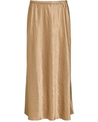 Eileen Fisher - Crinkle Elasticated Midi Skirt - Lyst