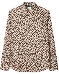 Paul Smith - Slim-Fit Overhemd Met Lips-Print - Lyst
