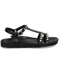 Kennel & Schmenger - Crystal-Embellished Leather Sandals - Lyst