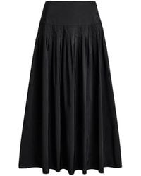 Polo Ralph Lauren - Pleated Flared Maxi Skirt - Lyst