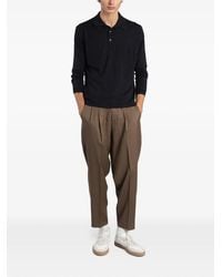 Low Brand - K153 Long-Sleeve Polo Shirt - Lyst