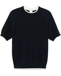 Eleventy - Hoogste Honingraat T -shirt - Lyst
